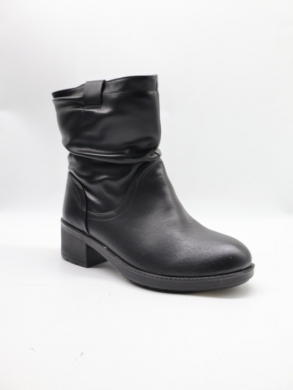 Botki damskie ocieplane na obcasie (36-41) 22T18-1 BLACK