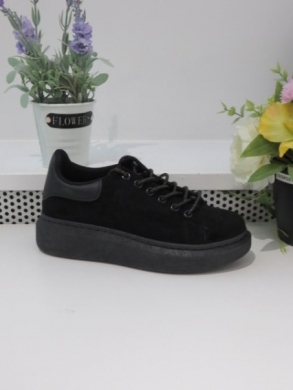 Buty sportowe damskie na płaskim (36-41) C2102 BLACK
