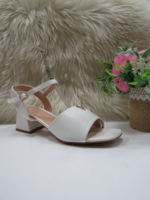 Sandały damskie na obcasie (36-41) F271 WHITE