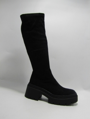 Kozaki damskie na obcasie (36-41) 9671A-1 BLACK