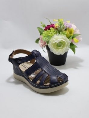 Sandały damskie na koturnie (36-41) 4022 NAVY