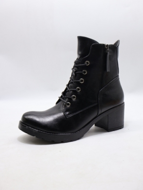 Botki damskie ocieplane na obcasie (36-41) YCC-148 BLACK