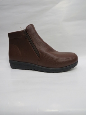 Botki damskie ocieplane na płaskim (37-42) XKAN-07 BROWN