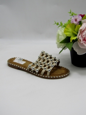Klapki damskie na płaskim (36-41) DM150 BEIGE