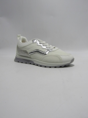 Buty sportowe damskie na płaskim (36-41) 9257 WHITE