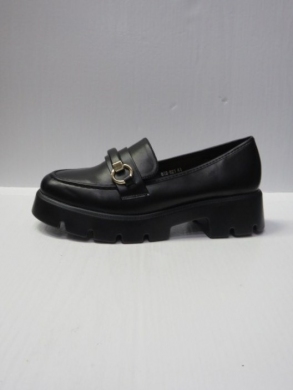 Mokasyny damskie na koturnie (36-41) 888-621 BLACK