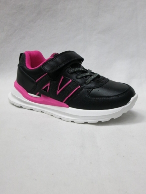 Buty sportowe dziewczęce (32-37) E179 BLACK/PEACH