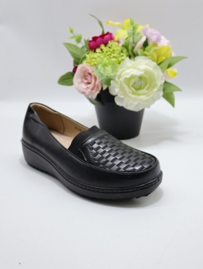 Półbuty damskie na płaskim (36-42) 8344-1 BLACK