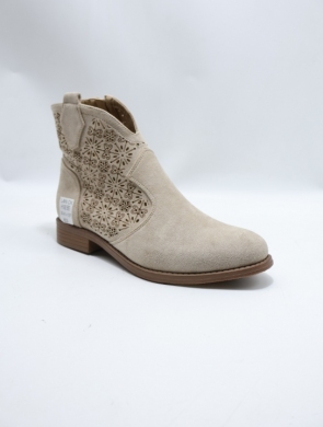 Botki damskie na płaskim (36-41) 3040 CAMEL