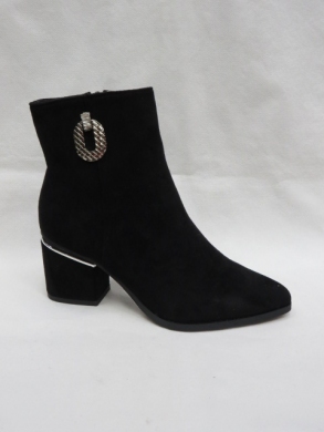 Botki damskie ocieplane na obcasie (36-41) NS312 BLACK