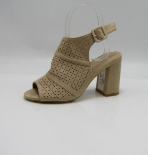 Sandały damskie na obcasie (36-41) 7003 BEIGE