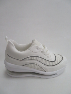 Buty sportowe damskie na koturnie (36-41) Y593 WHITE