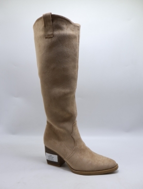 Kozaki damskie na obcasie (36-41) CHC389 KHAKI