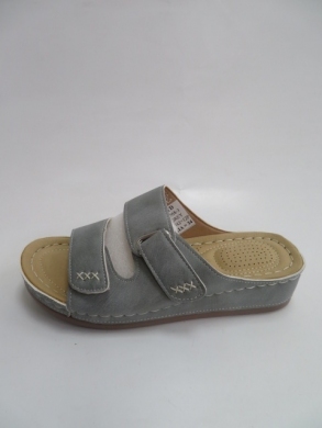 Klapki damskie na płaskim (37-42) 6768-3 GREY