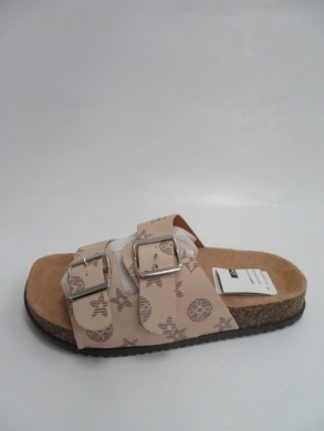 Klapki damskie na płaskim  (36-41) CB2127-2 BEIGE
