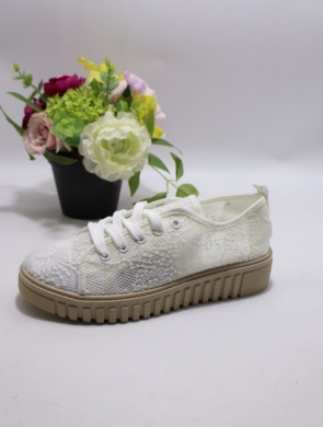 Buty sportowe damskie na płaskim (36-41) 8093 WHITE
