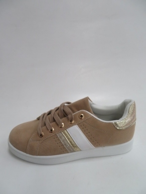 Buty sportowe damskie na płaskim (36-41) QS28 BEIGE