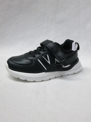 Buty sportowe dziewczęce (32-37) E179 BLACK/WHITE