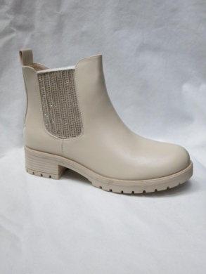Botki damskie ocieplane na płaskim (36-41) J216 BEIGE