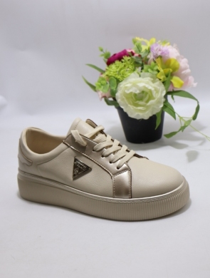 Buty sportowe damskie na płaskim (36-41) 6757 BEIGE