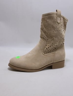Botki damskie na płaskim (36-41) 7250-4 BEIGE