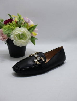 Mokasyny damskie na płaskim (36-41) CL13 BLACK