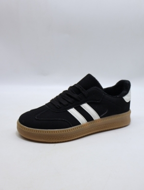 Buty sportowe damskie na płaskim (36-41) XBC24502 BLACK