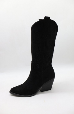 Kozaki damskie na obcasie (36-41) 2261 BLACK