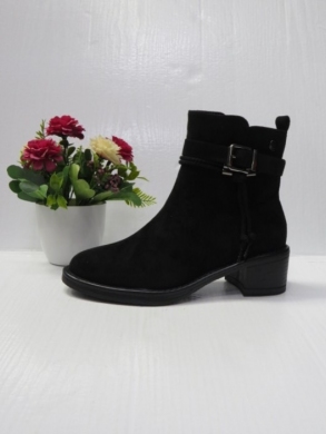 Botki damskie ocieplane na obcasie (36-41) 2612 BLACK