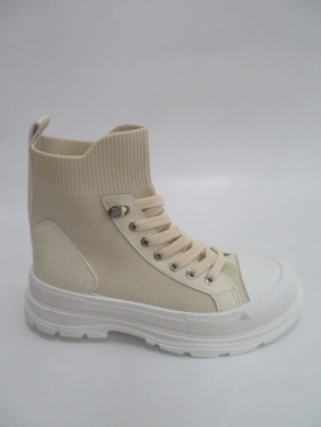 Trampki damskie na koturnie (36-41) 2622 BEIGE