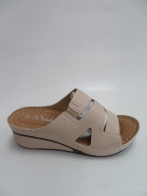 Klapki damskie na koturnie (36-41) 0-18 BEIGE