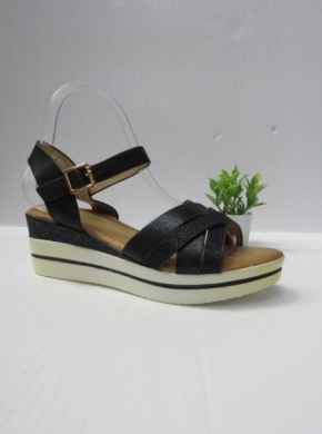 Sandały damskie na koturnie (36-41) B-9031 BLACK