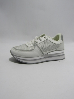 Buty sportowe damskie na płaskim (36-41) SX18 WHITE