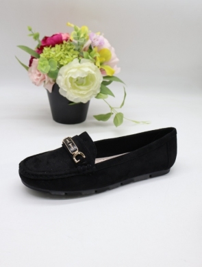 Mokasyny damskie na płaskim (36-41) 2298 BLACK