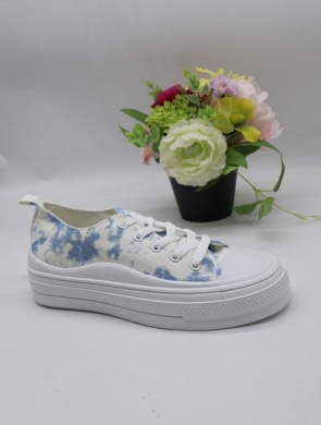 Trampki damskie na płaskim (36-41) HF243 LBLUE