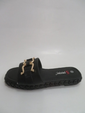Klapki damskie na płaskim (36-41) T531 BLACK
