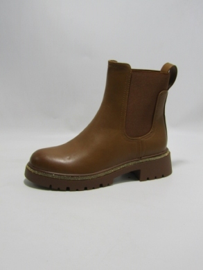 Botki damskie na płaskim (36-41) 8663 CAMEL