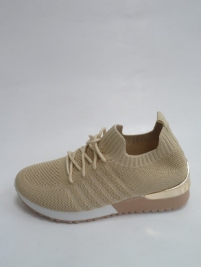 Buty sportowe damskie na płaskim (36-41) 0030-5 BEIGE