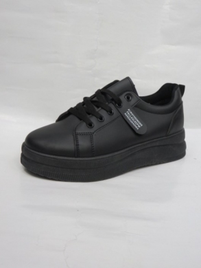 Buty sportowe damskie na płaskim (36-41) 36801-21 BLACK