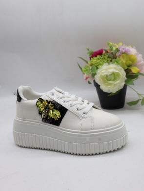 Buty sportowe damskie na płaskim (36-41) BO-160 WHITE