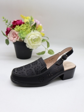 Sandały damskie na obcasie (36-41) C9924-1 BLACK