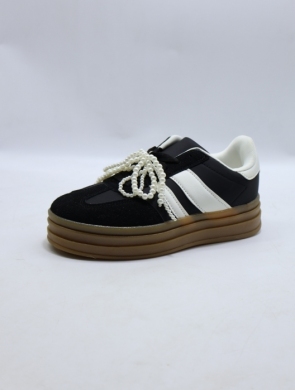 Buty sportowe damskie na płaskim (36-41) 24040 BLACK