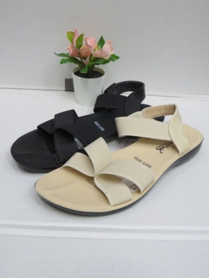 Sandały damskie na płaskim (36-41) 310 BL/WH/BE