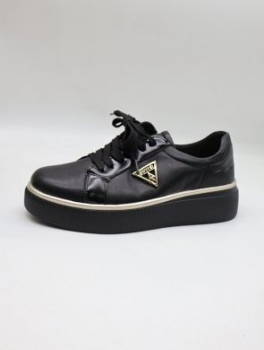 Buty sportowe damskie na płaskim (36-41) 6757 BL/GOLD
