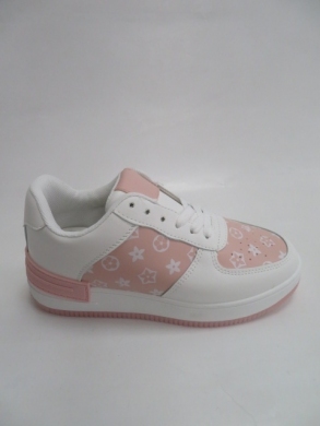Buty sportowe damskie na płaskim (36-41) AB901 WH/PINK