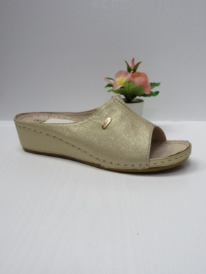 Klapki damskie na koturnie (36-41) 7AA221 GOLD
