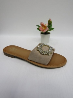 Klapki damskie na płaskim (36-41) 333-221 BEIGE