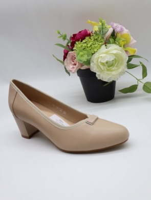Czółenki damskie na obcasie (36-41) YCC-161 BEIGE