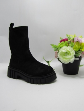 Botki damskie na płaskim (36-41) R67 BLACK