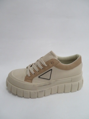 Trampki damskie na koturnie (36-41) BO-832 BEIGE